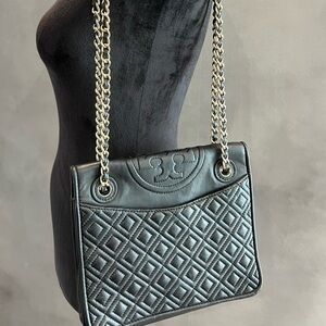 Tory Burch Fleming Quilted Medium  Shoulder/Crossbody Bag
